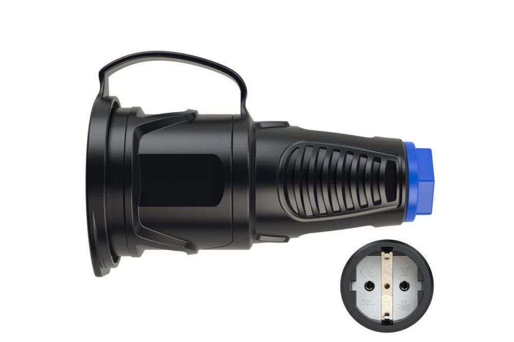 Кабельная розетка 16A 220V 2P+E IP54 PCE 2511-sb