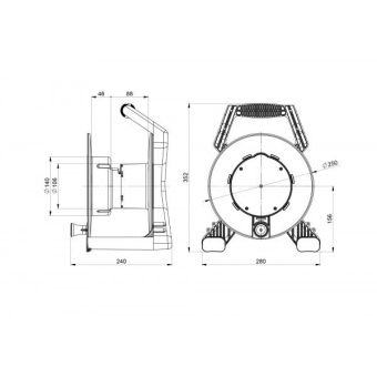 Кабельный удлинитель на катушке PCE XREEL 250 (9250034-p)