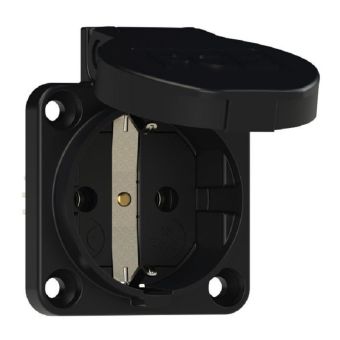 Встраиваемая розетка 16A 220V 2P+E IP54 50х50 PCE 105-0s