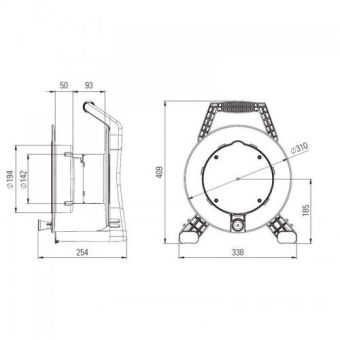 Кабельный удлинитель на катушке PCE XREEL 310 (9350132-p)